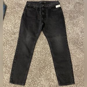 Old Navy Original Straight Taper Non-Stretch Black Jeans